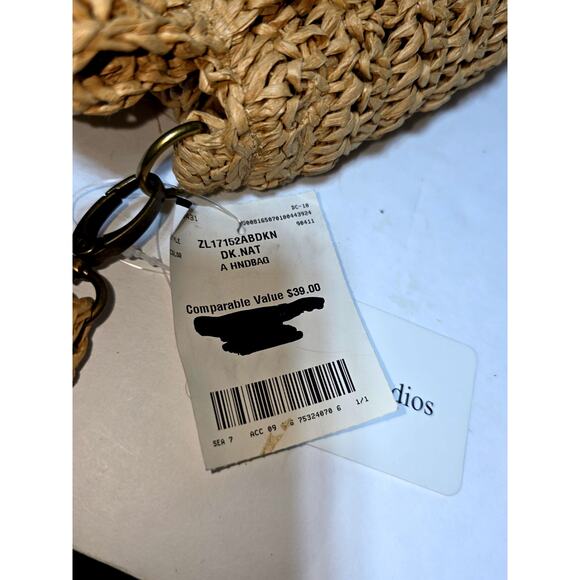 Rattan Bag for Women Straw Hand Woven With Bamboo Handles Handbag Beach - Picture 5 of 9